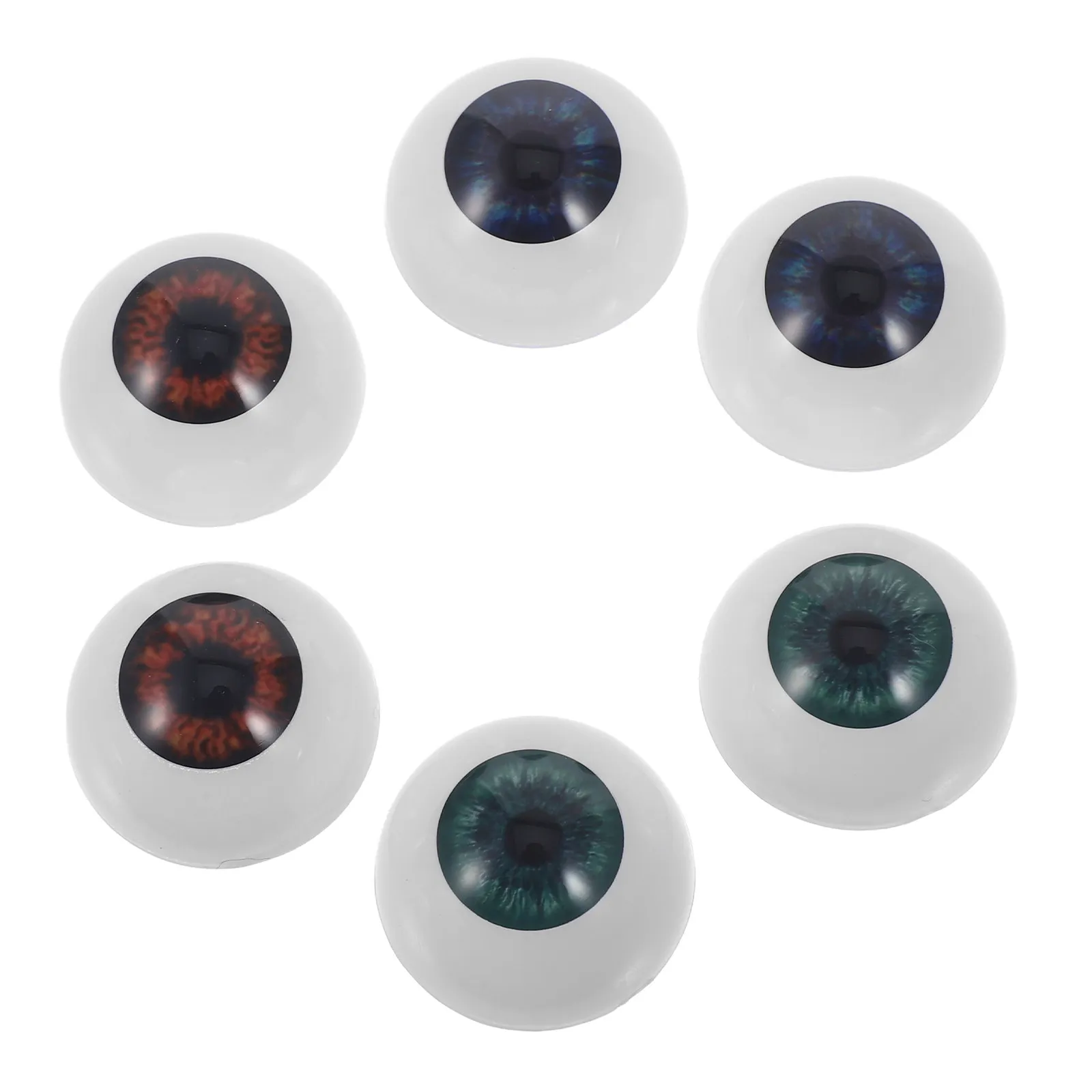 

3Pairs 22Mm Flat Back Acrylic Half Eyeballs Realistic Scary Fake Eyeballs for DIY Crafts Sculpture Eyes Amigurumi Bear