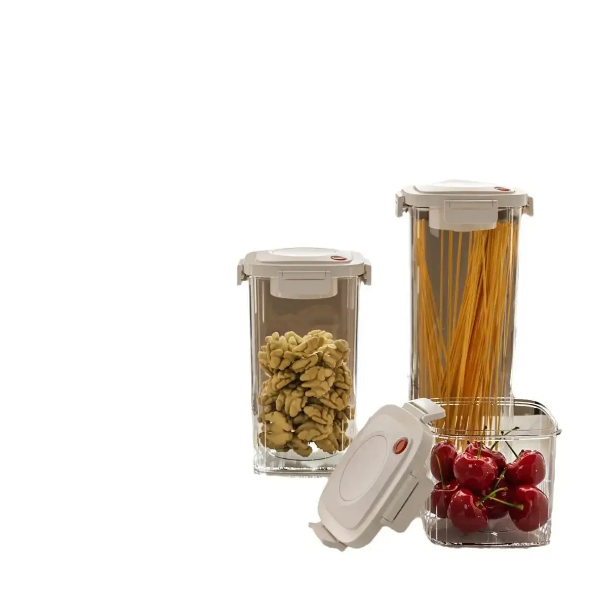Serbatoio sigillato sottovuoto in plastica Contenitore sottovuoto per caffè Cucina Grani alimentari Scatola di immagazzinaggio di caramelle Contenitore per tè fresco