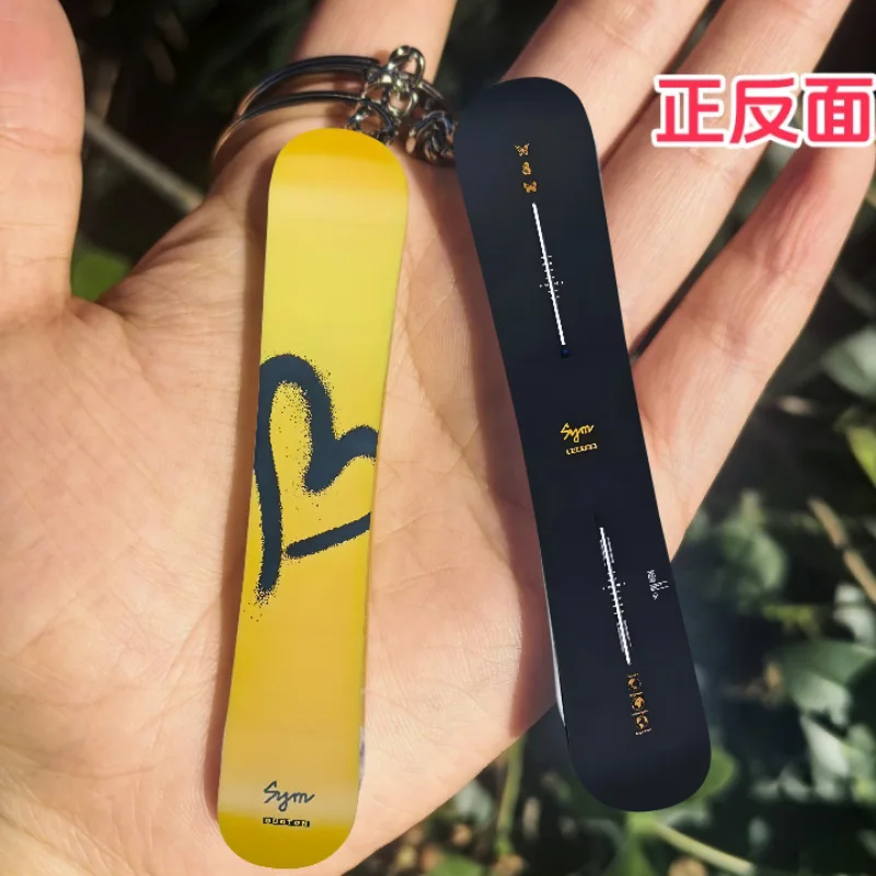 Creative Acrylic Snowboard Keychain Pendant