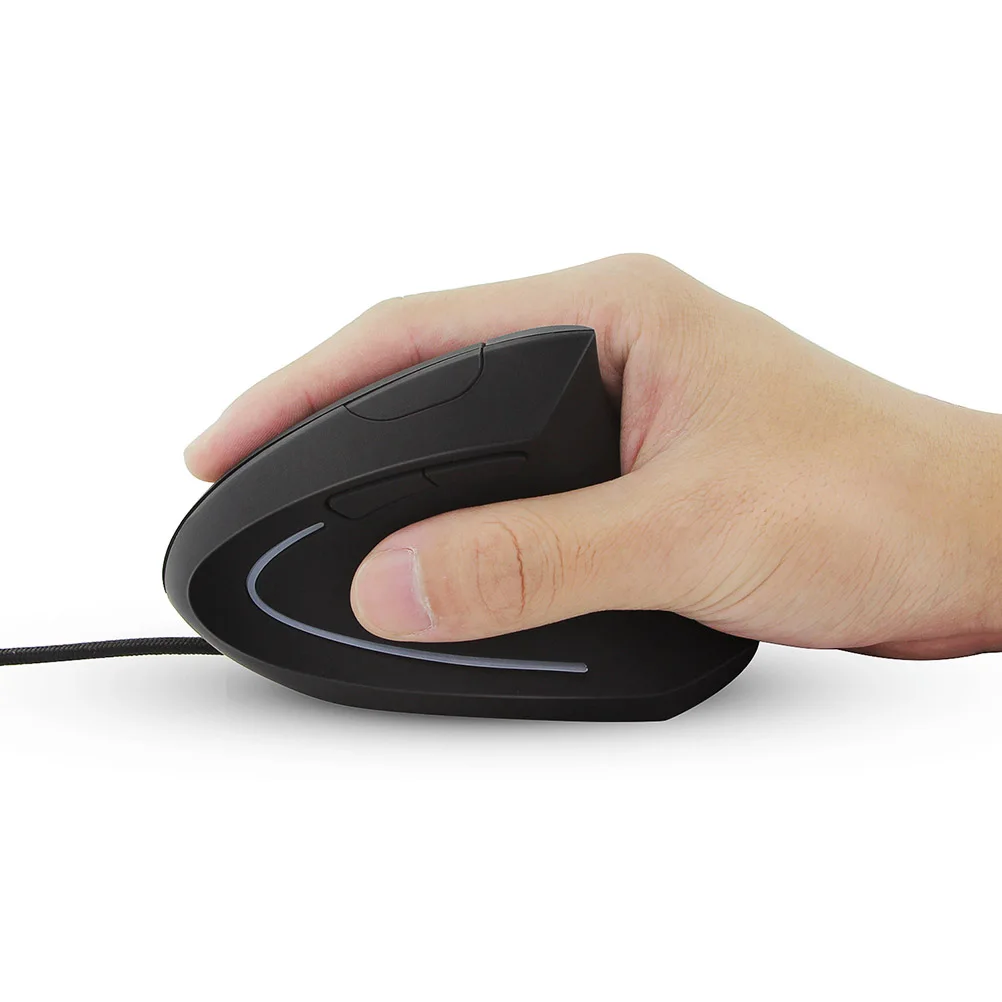 

Wired Mouse Precise Tracking Vertical USB Ergonomic Adjustable DPI Next/previous Buttons
