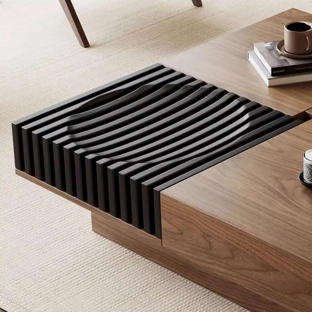 

Display Modern Coffee Tables Wood Decorative Minimalist Square Coffee Tables Luxury Glam European Couchtisch Unique Furniture