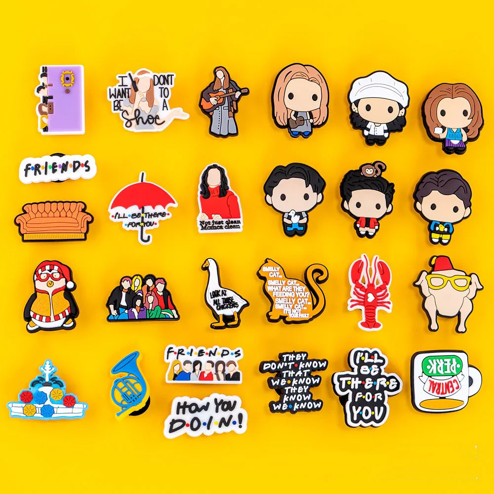 13/28/50 قطعة الكرتون الأحذية السحر الأصدقاء القدامى إكسسوارات أحذية زينة حذاء للحديقة الزينة العلوية صالح قباقيب صندل مشبك #2