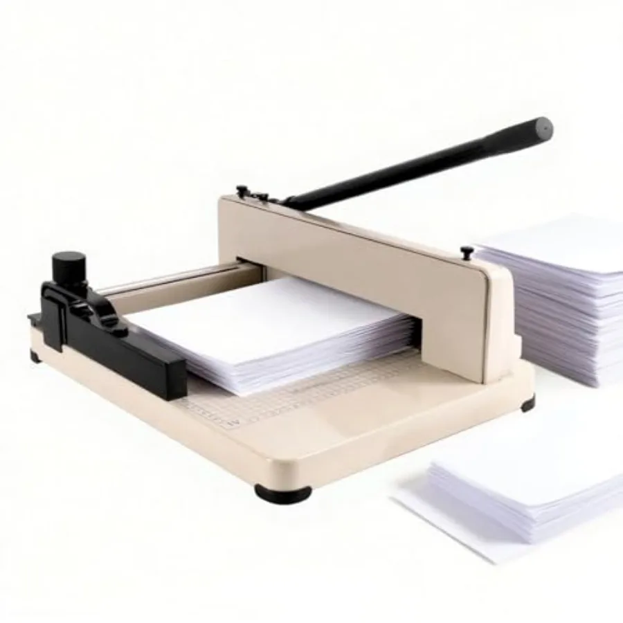 

17 inch Guillotine Paper Cutter Industrial Paper Trimmer for A3 500 Sheet Ccity Heavy Duty Paper Cutter with Steel Base and HSS