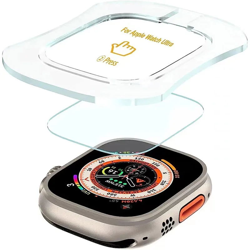 Gehard Glas Screen Protector Voor Apple Watch Ultra 49Mm Met Automatische Stick Film Tool Alleen Voor Iwatch Ultra 49Mm Accessoires