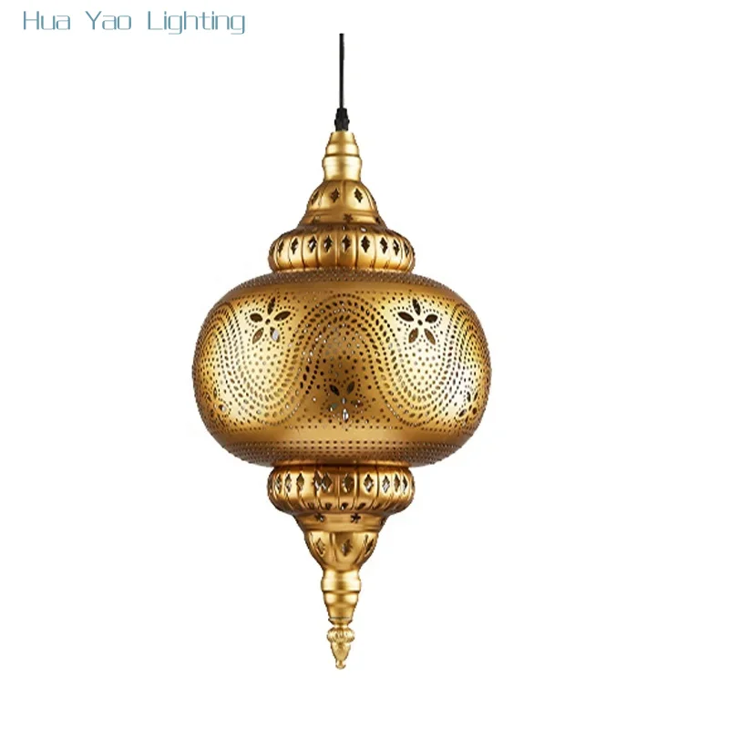 Arabic Thaise Thailand Lampen Light Iron Ceiling Islamic Chandelier Lighting Suspend Muslim Moroccan Hanging Pendant Thai Lamps