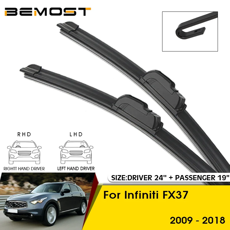 

Car Wiper Blades For Infiniti FX37 2009-2018 Windshield Windscreen Front Window Blades 24"+19" Car Accessories