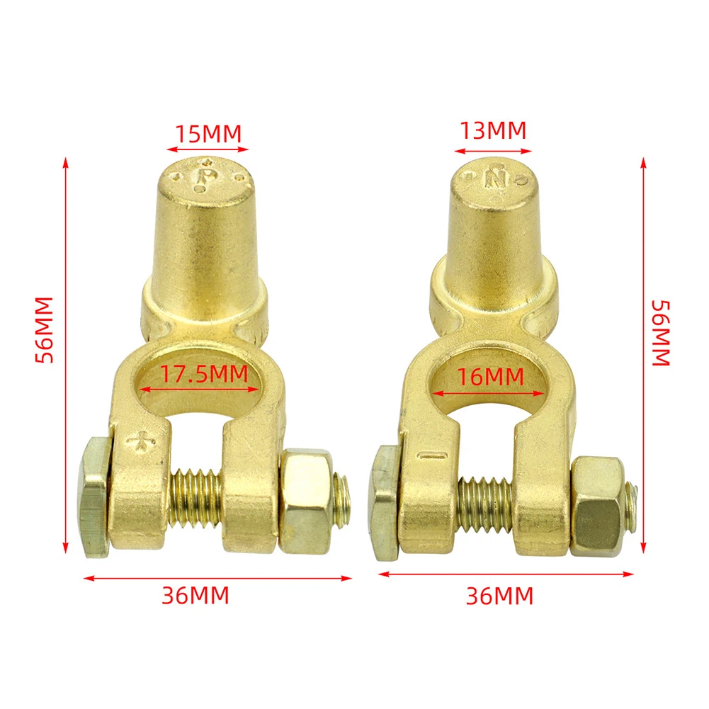 Conector de Terminal de batería de coche SAE a JIS, Terminal de batería Batt de poste superior positivo y negativo para abrazaderas de terminales de batería de coche