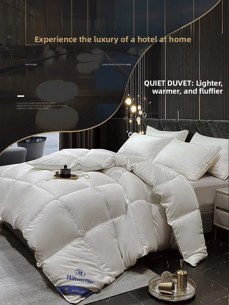 Thickened Warm down Comforter Winter Duvet Five Star Hotel Quality Student Dormitory Single Double Cotton Quilt for Autumn Sp...
