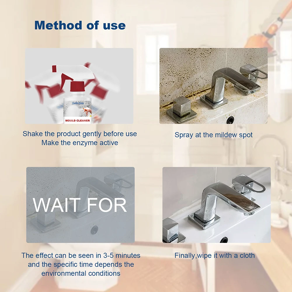 60ML Mould Removal Cleaner Practical Mould Removal Cleaner For Home Bathroom