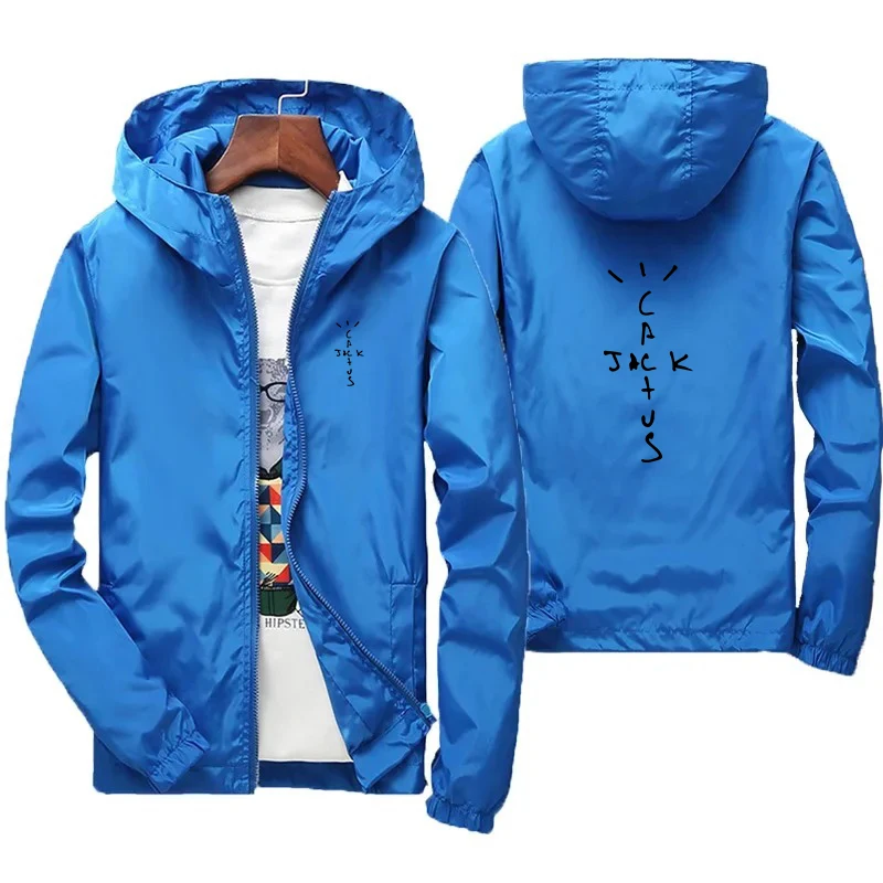 Cactus Jack Swag Jackets Fashion Spring Autumn Casual Street Hooded Jackets Men's Waterproof Clothes Men's Windbreaker Coats