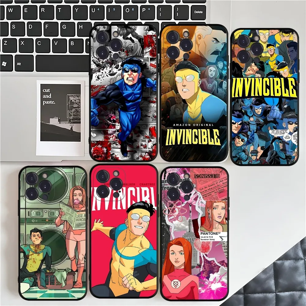 Popular Animation Superhero I-Invincible Cartoon Phone Case For IPhone 16 15 14 11 12 13 Mini Pro XS Max Cover 6 7 8 Plus X