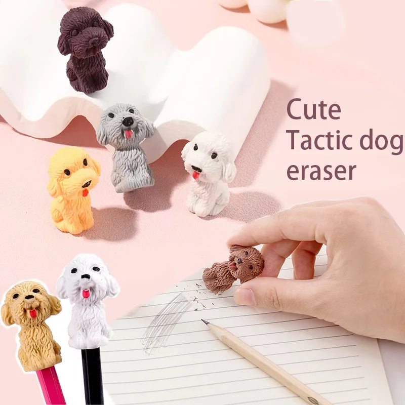 4 teile/satz Teddy-Radiergummi, ein süßer und weicher Radiergummi, der leicht zu reinigen ist, kreative Schreibwaren, Festival geschenke