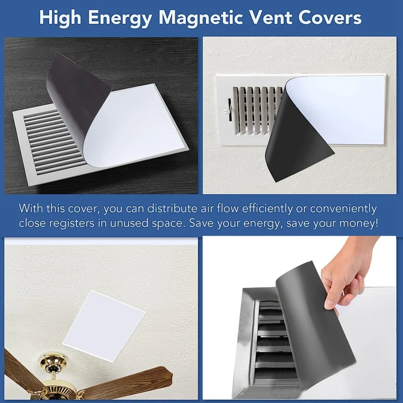 8Pack Air Vent Covers For Home Floor Standard Air Registers, 5.5 Inch X 12 Inch Air Vent Covers