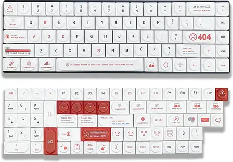 404 오류 Doys Keycaps,PBT 맞춤형 키보드 Keycap, 스위치용 136 키 캡 세트 기계식 키보드