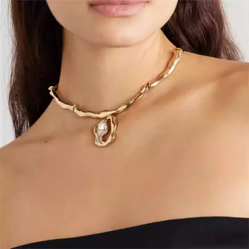 Summer 2026 High-End Women's Zircon Pendant Jewelry Set Light Luxury Evening Wedding Accessory Earrings And Necklace
