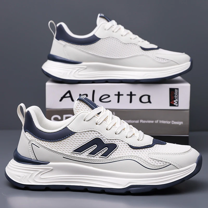 

Spring Autumn New Breathable Daily Mens Sports Shoes Lightweight Comfortable Classic Running Shoes Relaxing Park Walking Shoes