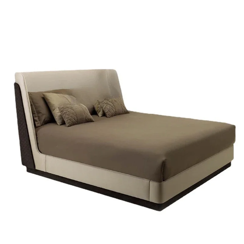 

Furniture Italian style, light luxury post-modern, minimalist bed double bed, Bentley bed Hong Kong style