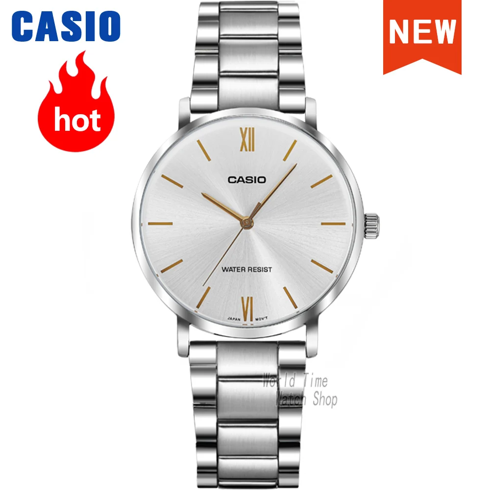 Casio-Fashionable Waterproof Quartz Watch para mulheres, senhoras relógio presentes, frete grátis, frete grátis