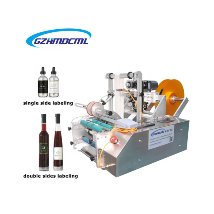 hot sale New Arrival semi automatic tabletop round bottle labeling machine