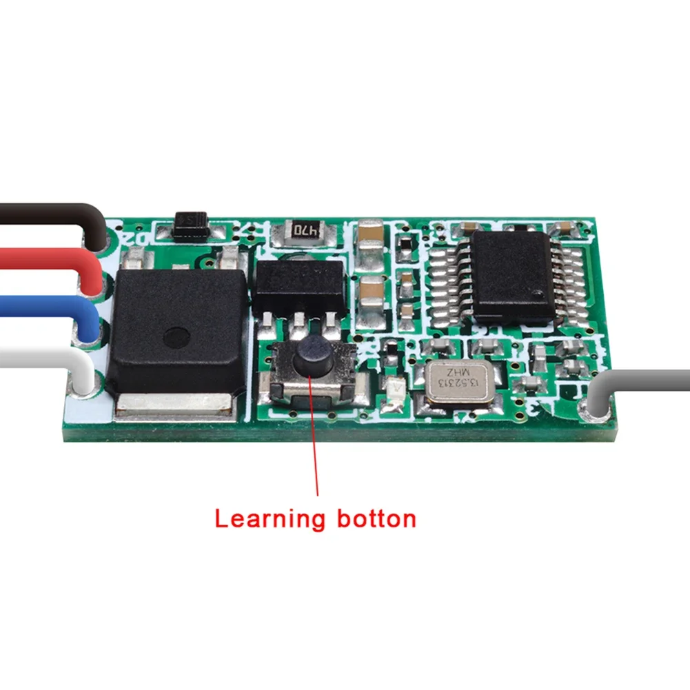 Evrensel kablosuz uzaktan kumanda ışık anahtarı 433 Mhz 1CH RF röle alıcı DC 3.7V 5V 9V 12V 24V tek kanallı güç anahtarı