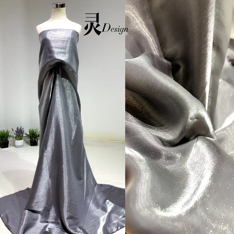 

Атласная ткань, иллюзорный цвет, градиент, платье Cheongsam, пижама, хлопковая мягкая гладкая ткань, материал для шитья своими руками по метрам