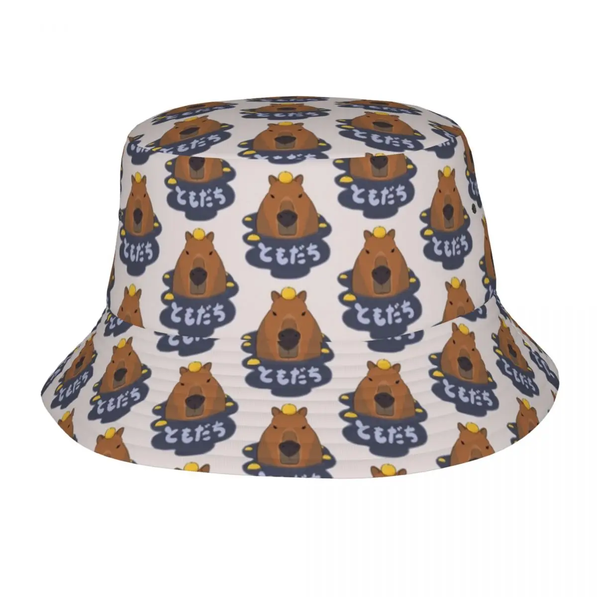 Kapelusze typu bucket z kapibarą dla dziewczynki, letnie, wakacyjne, z kreskówkowym motywem, urocze kapelusze polowe, modne, z ochroną UV, do wędkowania na zewnątrz, kapelusze typu boonie
