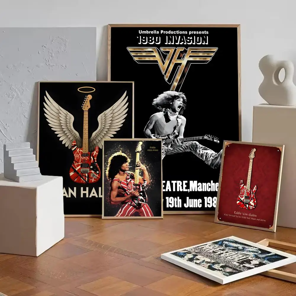 Music V-Van Halen Band Poster Gift with prints Home bedroom living room decoration promotion and display
