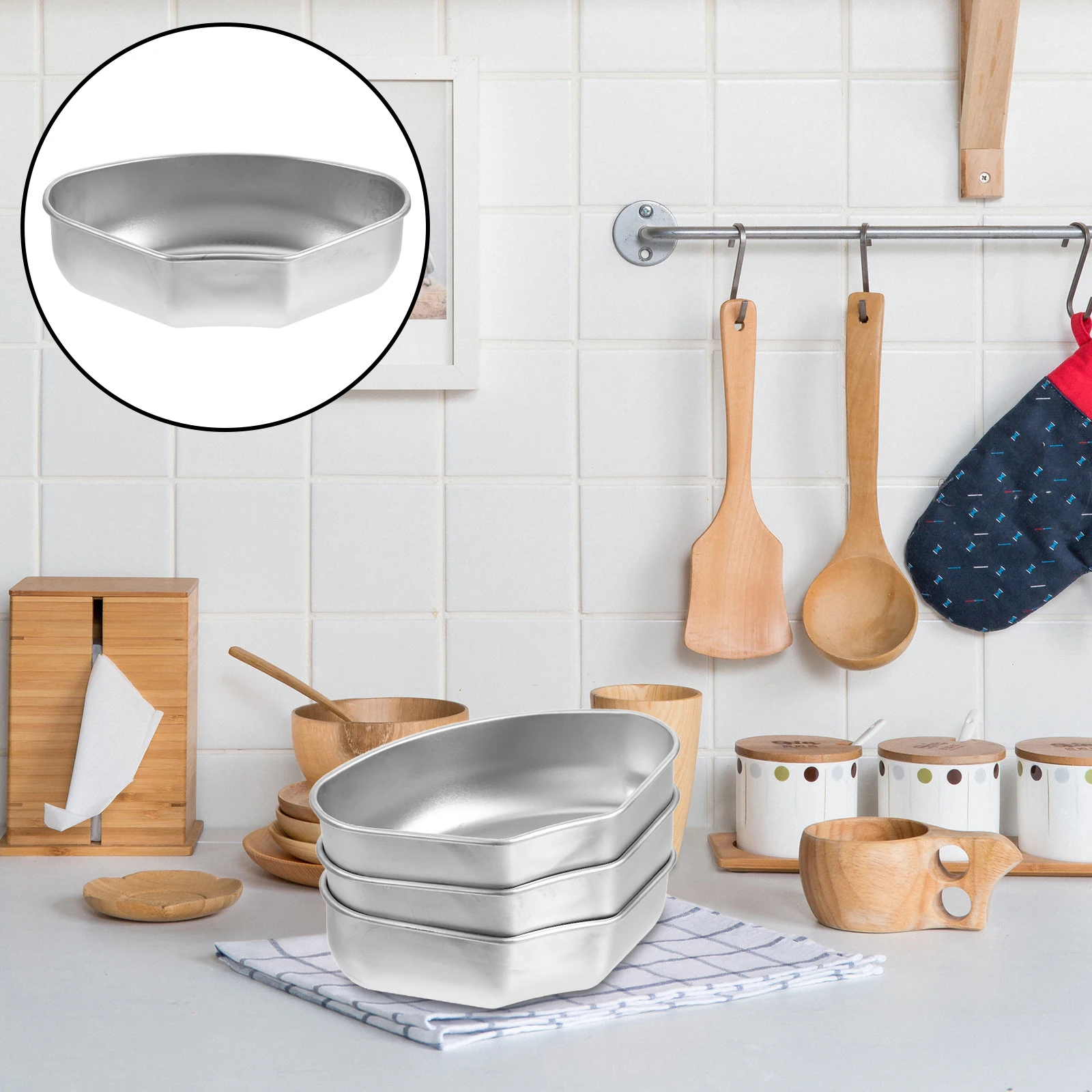 

3pcs Stainless Steel Steamer Tray Fan-Shaped Food Steam Basket Compatible With Pots Ovens Air Fryers For Vegetables Eggs Seafood