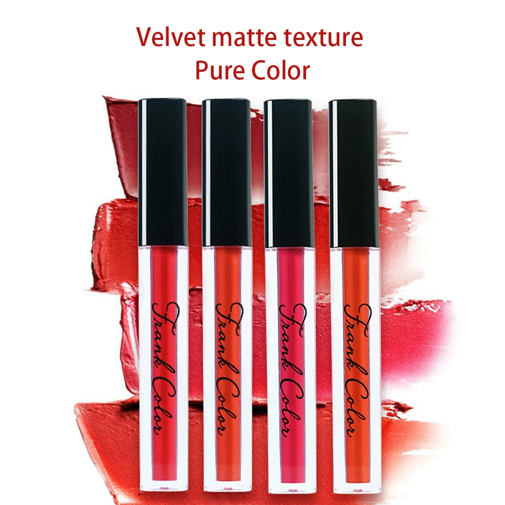 Velvet Lip Glaze Matte Texture Suitable For All Skin Types Not Easy To Stick Cup Lip Glaze Facial Makeup Lipstick Smear Smooth