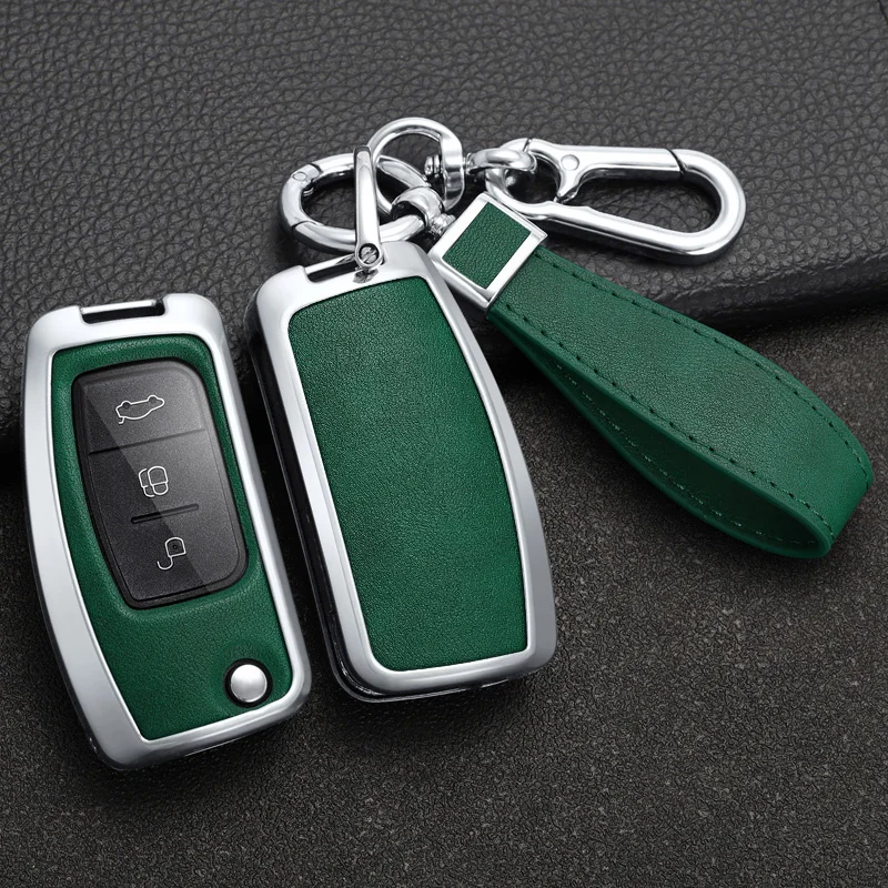 

Alloy Car Key Case Cover Shell For Ford Focus 2 MK2 Fiesta Mondeo Galaxy Falcon Territory Ecosport