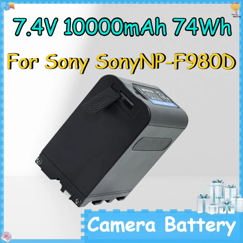 

7.4V 10000mAh 74Wh Camera Battery for Sony SonyNP-F980D Lithium-ion Rechargeable Batteries Fully Decoded with Type-C Interface