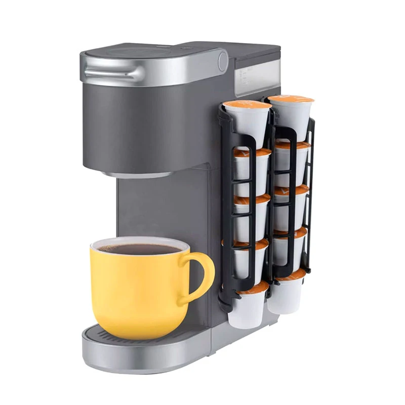 2 pezzi porta cialde di caffè salvaspazio organizer per cialde K-Cup compatibile con macchine da caffè Keurig organizer a doppio scomparto