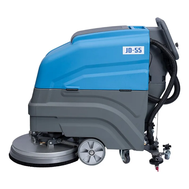 CE Certified Walk-Behind  Floor Scrubber Automatic Cleaner Labor-Saving Commercial Cleaning Equipment with Core Brush Motor