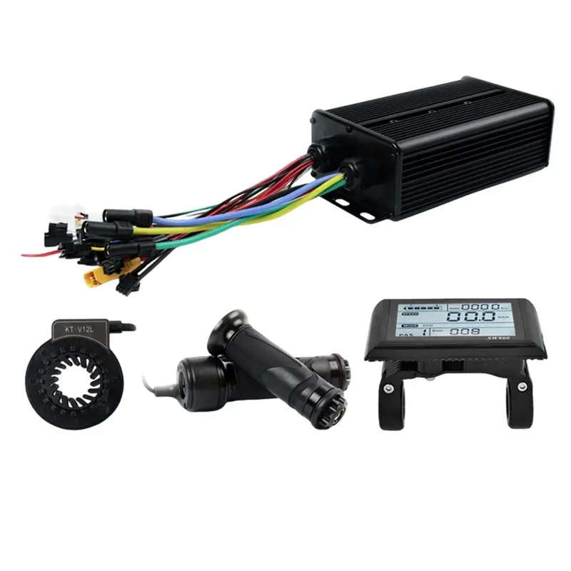 A89E-For 3000W Brushless Motor Accessories Electric Bike 3-Mode Controller 60A 48V-72V XT150 With SW900 Display