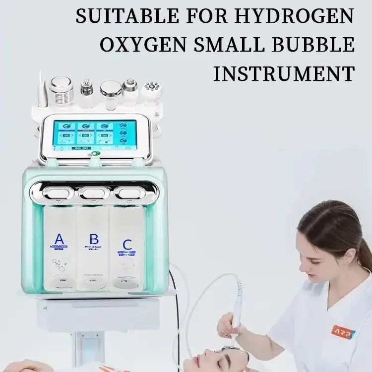 زجاجات بديلة لآلة التجميل RF ذات الفقاعات الصغيرة والأكسجين الهيدروجيني H2O2 - مجموعة زجاجات جلدي عالمية مكونة من 3 قطع للبشرة #4