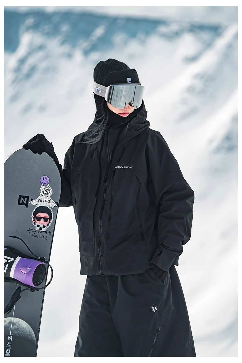 John Snow 2026 Unisex Snowboardjacke im Amerikanischen Stil Professionelle Wasserdichte Winddichte Thermische Winter-Skijacke für Männer & Frauen – Detail 20
