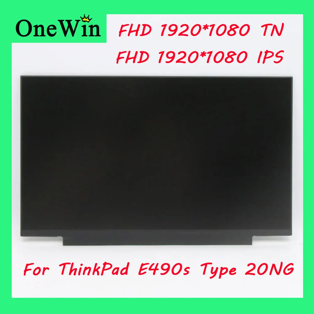 

for Lenovo ThinkPad E490s Type 20NG Laptop 14.0 LCD WLED Monitor TN IPS Full HD 1920*1080 Screen Without Screw Holes eDP 30 pins