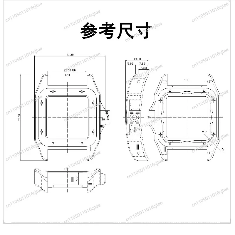 For Replacement Stainless Steel Mechanical Watch Steel Case Accessories, Suitable for Full Set of 2824 2892 Cases