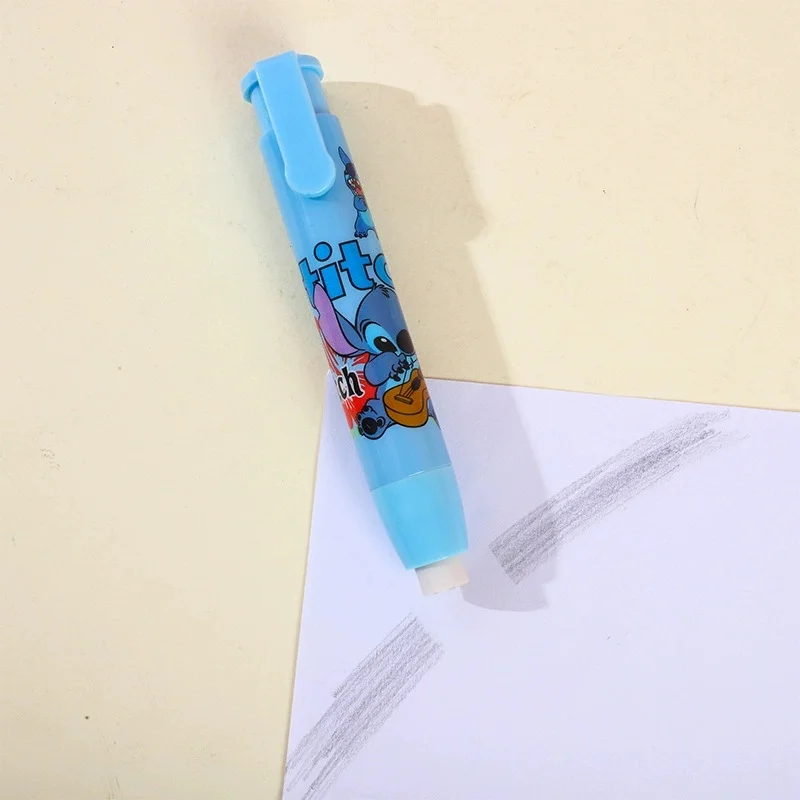 Gumki do mazania Anime Stitch, artykuły szkolne, urocze gumki do pisania i rysowania, gumki do ołówków dla dzieci, artykuły papiernicze.