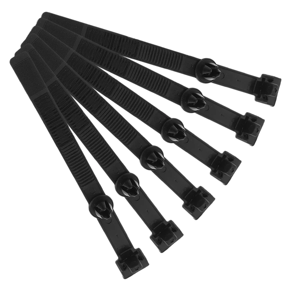 

6 Pcs Engine Fixing Ties Durable Nylon Car Mount Wire Harness Clips Cable Zip Tie Holder Fastener Vehicle Wiring