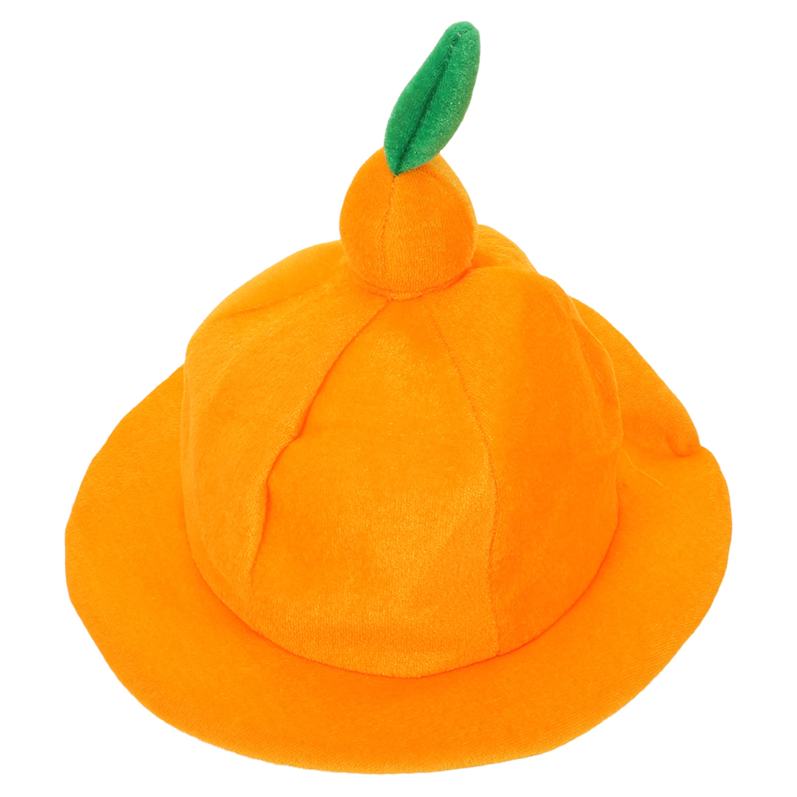 Забавная оранжевая шляпа, головной убор, костюм, 58 см, кепка с фруктами, реквизит для фотосессии, вечерние наряды на Хэллоуин, креативные аксессуары, костюм оранжевой шляпы
