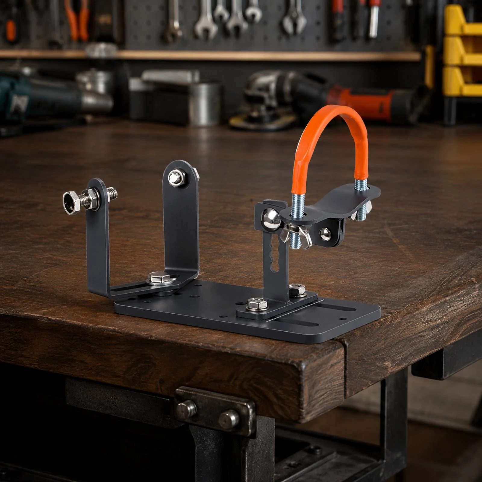 Angle Grinder Fixing Stand Adjustable Angle Grinder Holder with Clamp Grinding Machine Rack Heavy-Duty Compact
