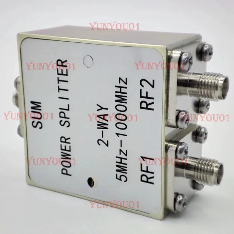 5MHz-1000MHz Wide Band RF Power Splitter 1 To 2 Low Insertion Loss Power Divider with SMA BNC Female  N-type Connector