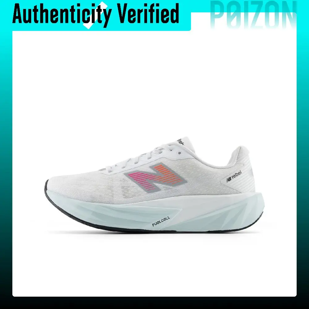 New Balance FuelCell Rebel V5 Running Shoes Men's Gray White D Width MFCX1WY