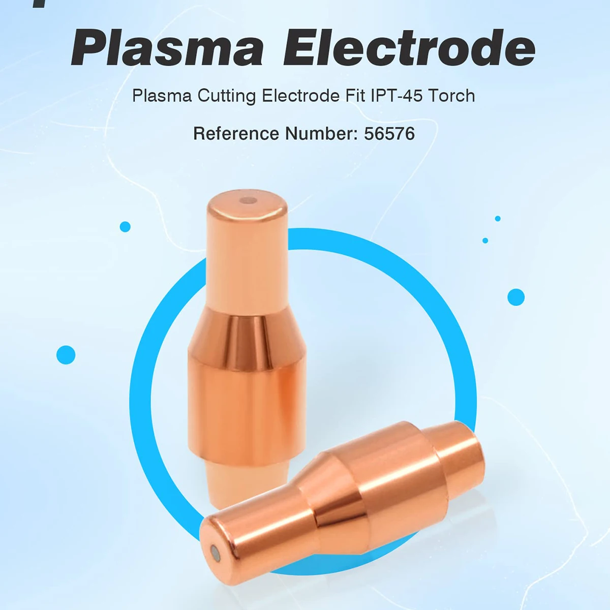 Imagem -02 - Plasma 45 Kit Eletrodo 0.9 mm 45a Bocal 56576 56811 para Carga Porto Ipt40 Ipe40 Ipt45 Plasma45 Cortador Tocha