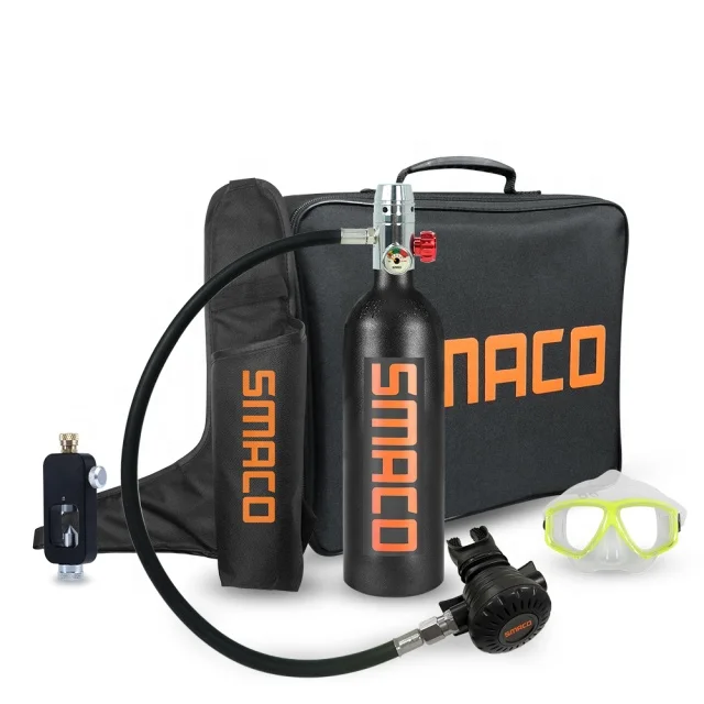 SMACO for 1L High Pressure Cylinder Adapter for Snorkel Respirator Scuba Diving Equipment 200bar 3000psi 20MPa Underwater