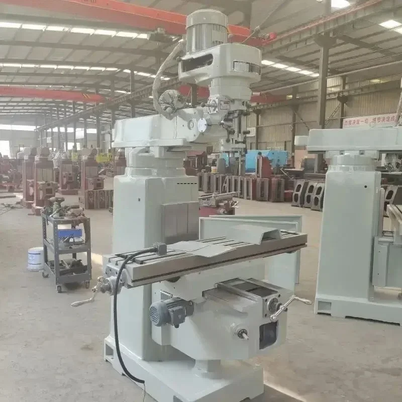 2025 newANDUUK Knee Type Manual Milling Machine Universal Milling Machine Heavy  Metal Turret Milling Fresadora