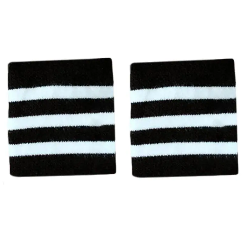 Y166 2 unidades/par adulto crianças correndo esportes pulseira sweatband hip-hop letras coloridas