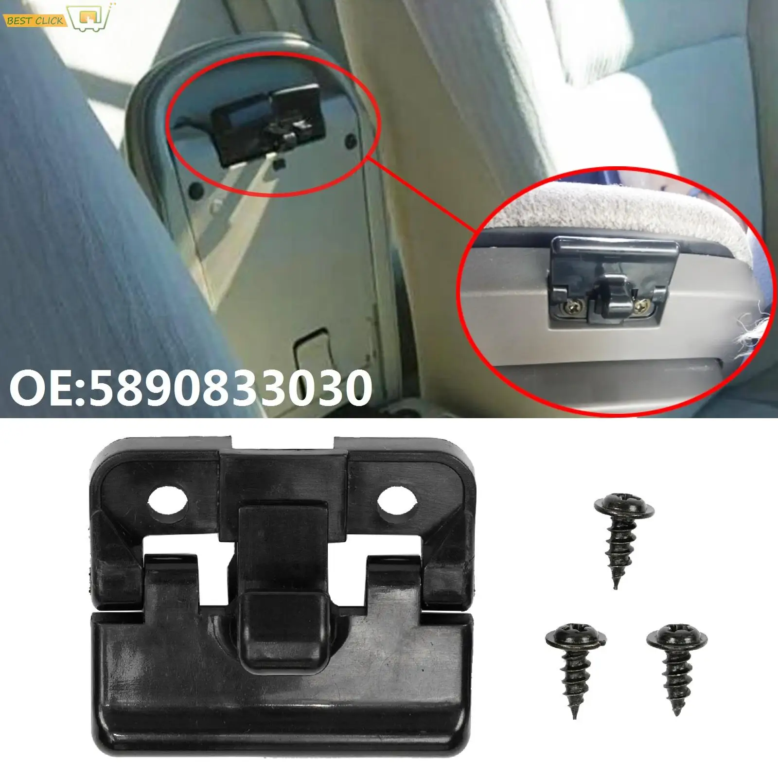 Clip de bloqueo de la tapa del reposabrazos de la consola central para Toyota Camry XV40 4runner N210 Land Cruiser J100 Sequoia XK30/XK40 Scion tC AT20