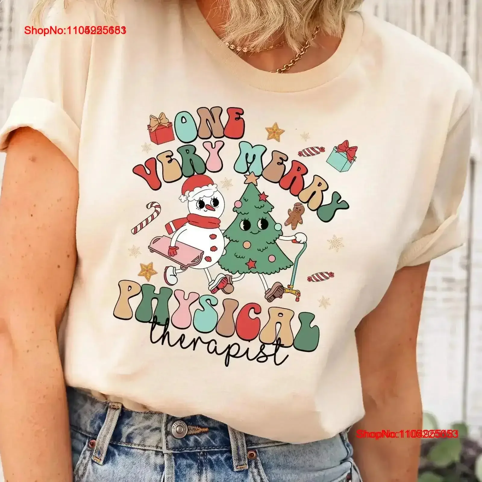 

PT Christmas SweaT T Shirt Very Merry Physical TherapisT Therapy Xmas Matching vintage Washed Stylish designer clothes vintage
